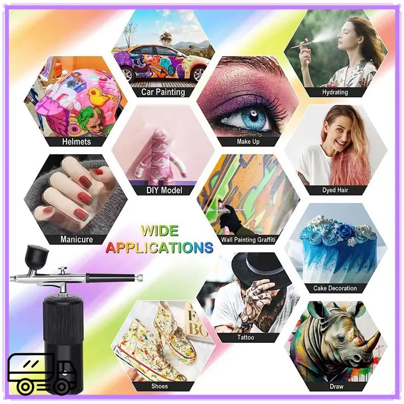 High Quality Airbrush Set Rechargeable Handheld Airbrush Compressor Professional Cordless Auto Airbrushgun For Nail Art, Makeup
High Quality Airbrush Set Rechargeable Handheld Airbrush Compressor Professional Cordless Auto Airbrushgun For Nail Art, Makeup