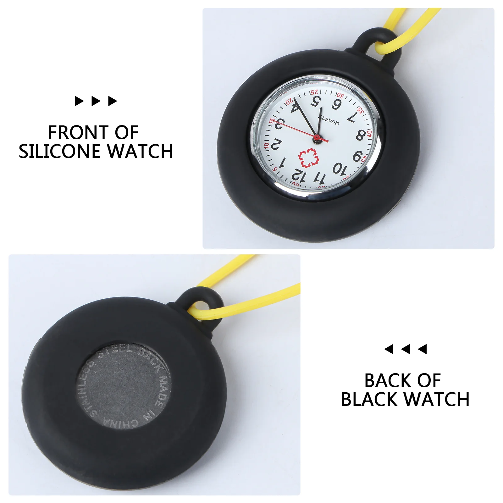 1pc Silicone Pocket Hanging Pocket Hanging Nurse Watch Round Watch For Doctor Portable Gift Black With Color Strap
1pc Silicone Pocket Hanging Pocket Hanging Nurse Watch Round Watch For Doctor Portable Gift Black With Color Strap