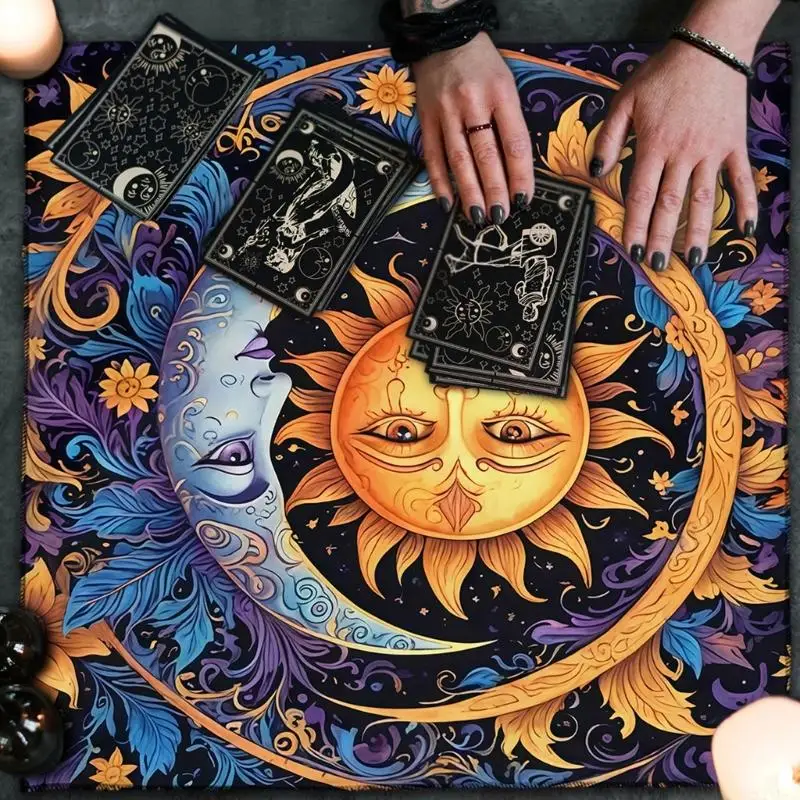 M5TC Tarots Card Tablecloth Sun Moon Divinations Tapestry Witchcrafts Supplies
M5TC Tarots Card Tablecloth Sun Moon Divinations Tapestry Witchcrafts Supplies