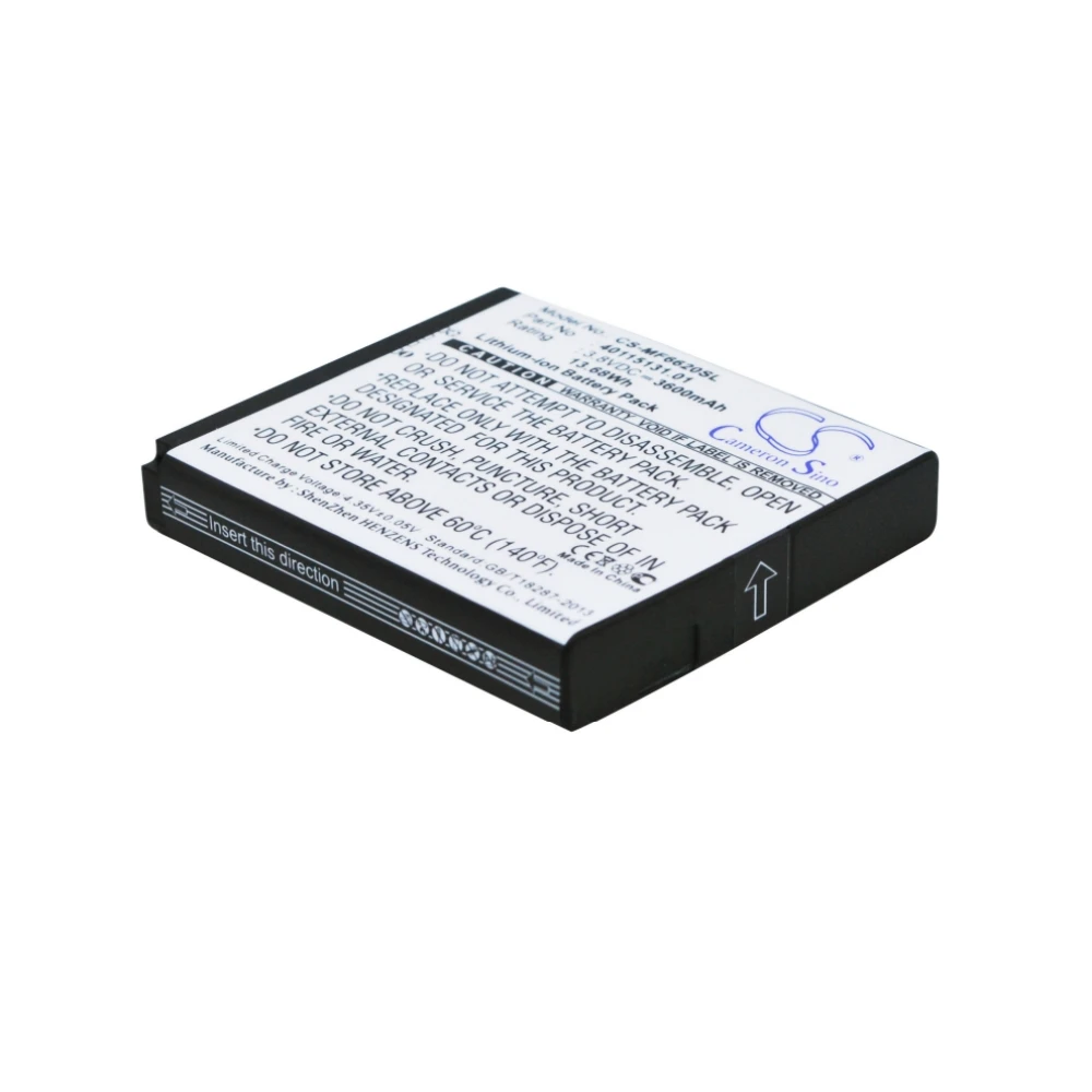 Li-ion Hotspot Battery for Novatel Wireless, 3.8V, 3600mAh, Compatible Models: Jetpack MiFi 6620L, MiFi6620L, MiFi6630
Li-ion Hotspot Battery for Novatel Wireless, 3.8V, 3600mAh, Compatible Models: Jetpack MiFi 6620L, MiFi6620L, MiFi6630