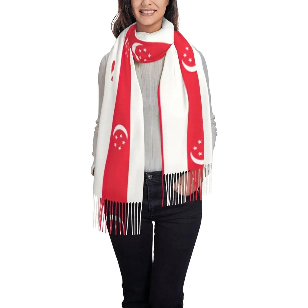 Зимний шарф с принтом флага Сингапура для мужчин и женщин, зимний рождественский шарф для женщин, шарфы для рождественского подарка
Зимний шарф с принтом флага Сингапура для мужчин и женщин, зимний рождественский шарф для женщин, шарфы для рождественского подарка