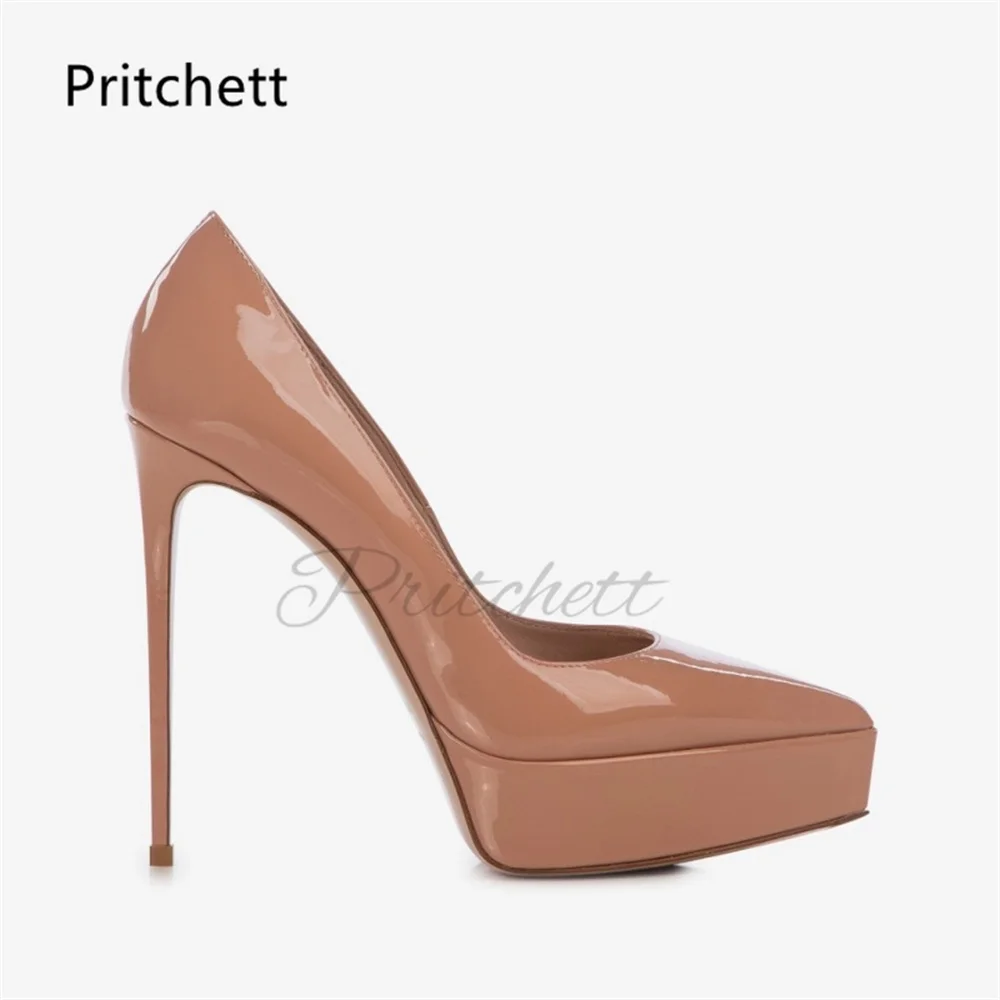 Platform Patent Leather Pumps Women Sexy Pointed Toe Thin High Heels Solid New Arrivlals Fashion Dress Runway Office Shoes
Platform Patent Leather Pumps Women Sexy Pointed Toe Thin High Heels Solid New Arrivlals Fashion Dress Runway Office Shoes