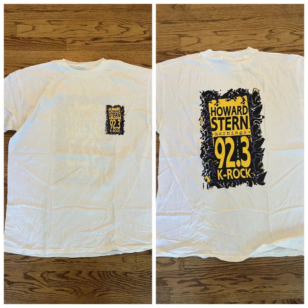 Howard Stern Promo Shirt 92.3 K-Rock Radio American Band Singer T-shirt Men Street Hip-hop Rock Short-sleeved Women Cotton Top
Howard Stern Promo Shirt 92.3 K-Rock Radio American Band Singer T-shirt Men Street Hip-hop Rock Short-sleeved Women Cotton Top