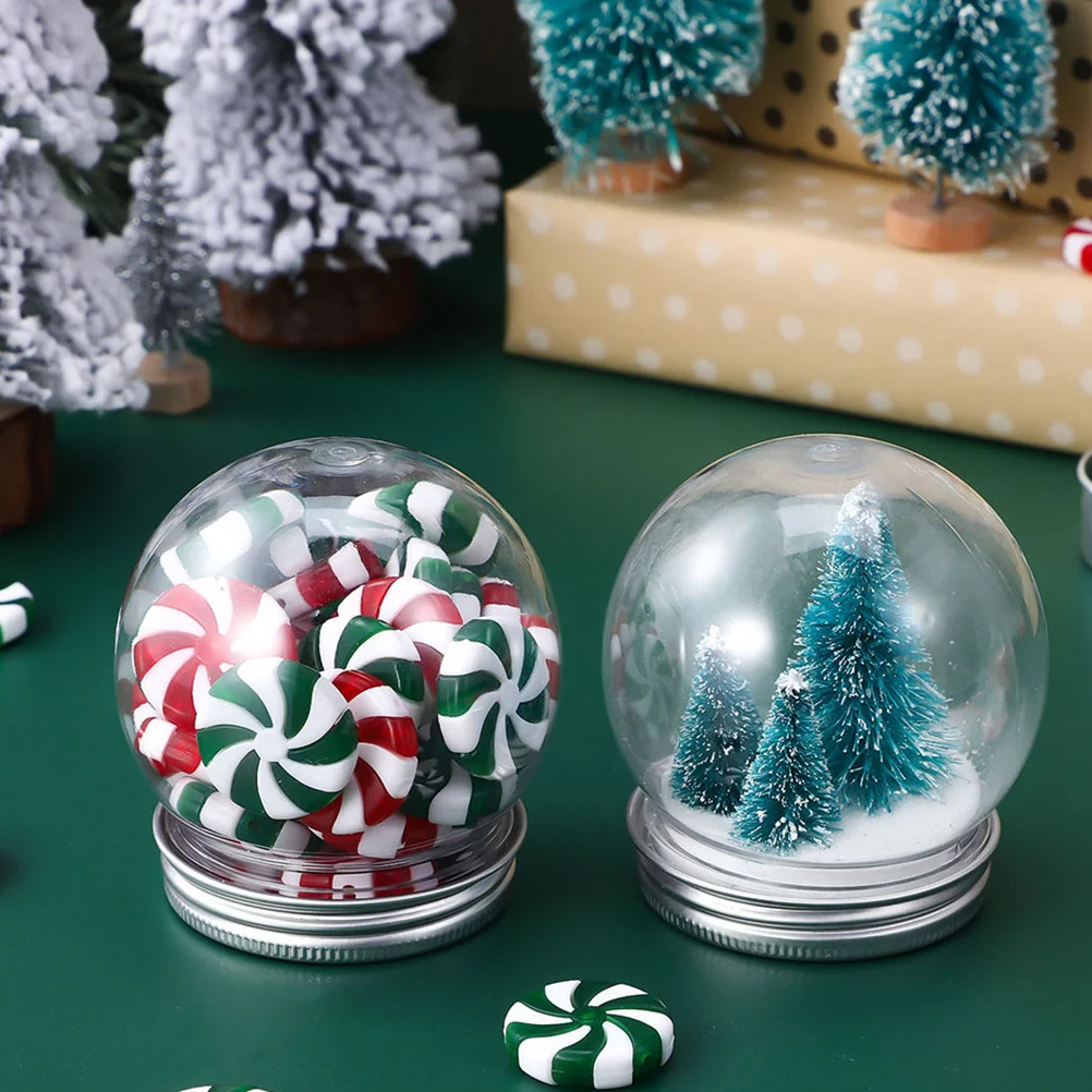 8pcs Candy Bottle Diy Snow Globe Clear Plastic Water Globe Craft Kit For Christmas Party Decor Ball Shape Making Supplies
8pcs Candy Bottle Diy Snow Globe Clear Plastic Water Globe Craft Kit For Christmas Party Decor Ball Shape Making Supplies