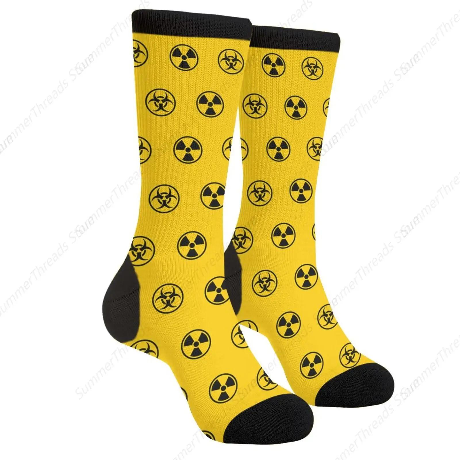 Radiation And Biological Hazard Skull Skeleton Casual Unisex Novelty Fun Crew Sock Fashion Comfortable Men And Women Crazy Dress
Radiation And Biological Hazard Skull Skeleton Casual Unisex Novelty Fun Crew Sock Fashion Comfortable Men And Women Crazy Dress