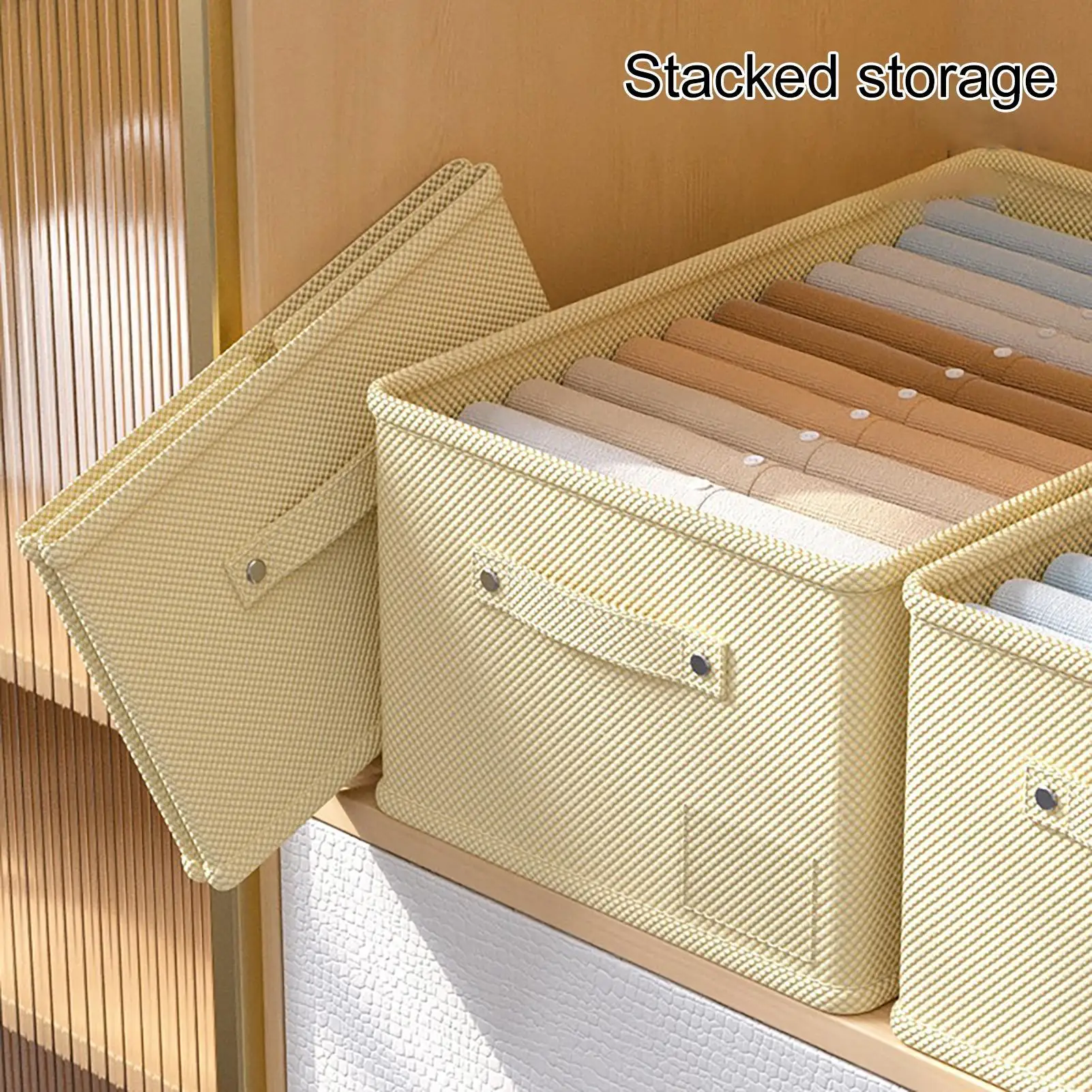 Fabric Storage Bins Foldable Storage Box with Handles Closet Baskets for Organizing Books Clothes Storage Box for Living Room
Fabric Storage Bins Foldable Storage Box with Handles Closet Baskets for Organizing Books Clothes Storage Box for Living Room