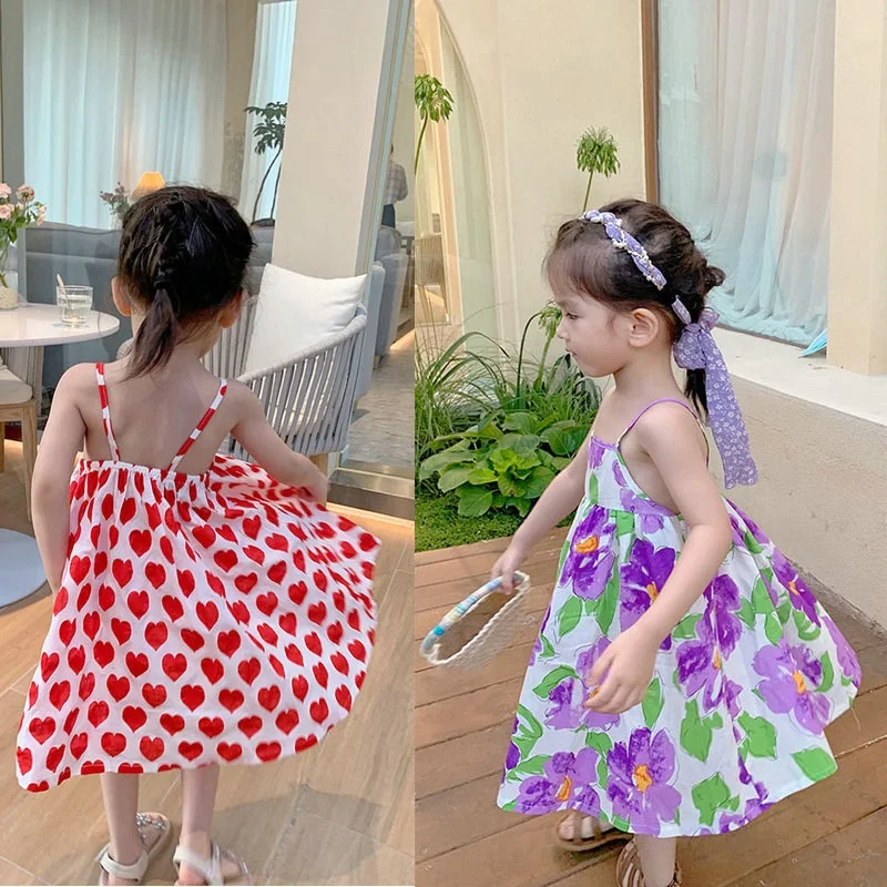 Summer Baby Girls Cotton Floral Print Backless Sleeveless Suspender Sun Dresses Kids Outfit Children Sweet Vacation Skirt 2-8 Yr
Summer Baby Girls Cotton Floral Print Backless Sleeveless Suspender Sun Dresses Kids Outfit Children Sweet Vacation Skirt 2-8 Yr