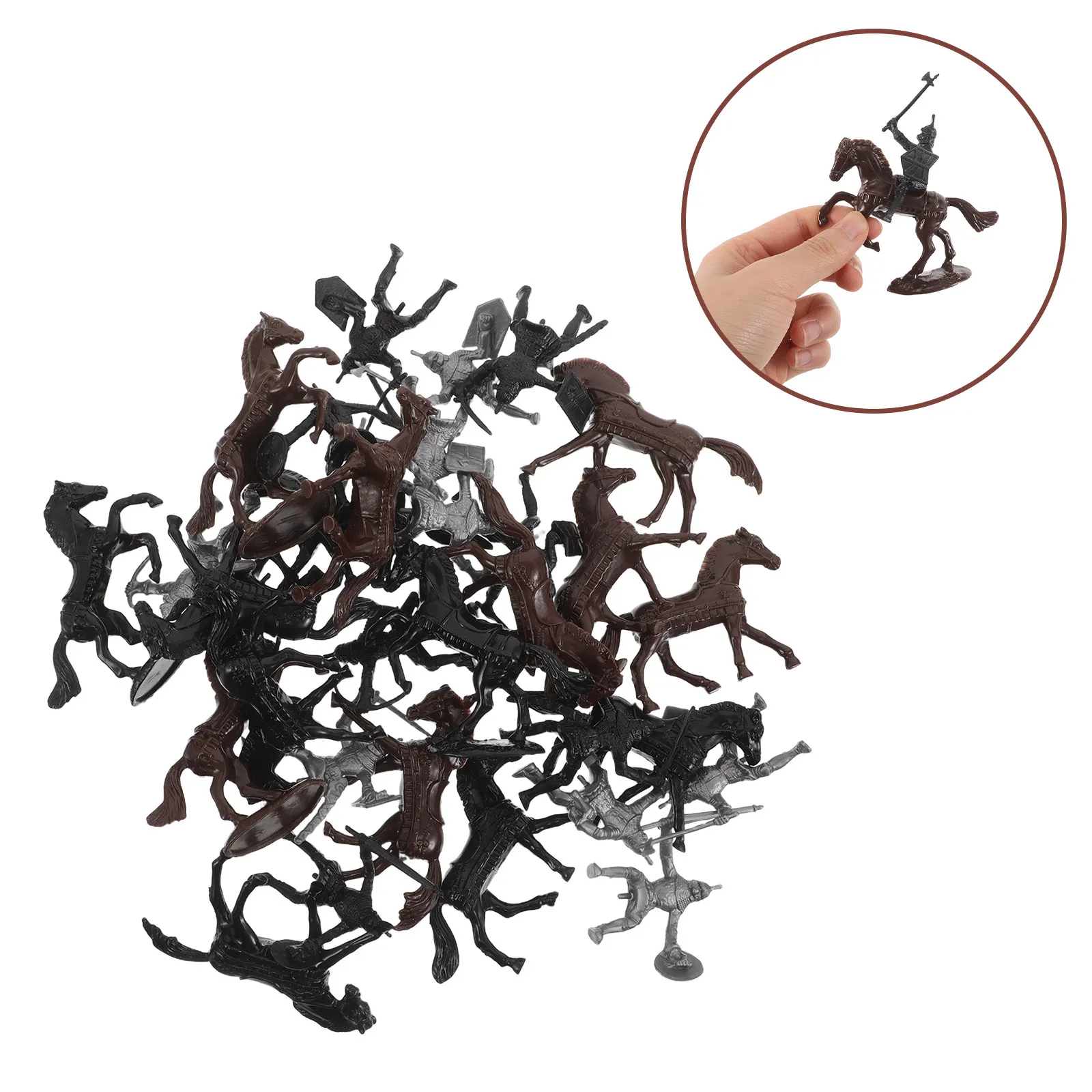 32Pcs Knight Soldier Set Medieval Miniature Figures Horses for Display Historical Battle Scene Army Playset for Boys Collectors
32Pcs Knight Soldier Set Medieval Miniature Figures Horses for Display Historical Battle Scene Army Playset for Boys Collectors