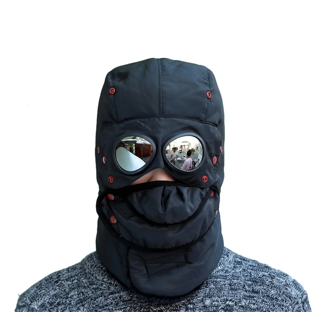 1Pcs Anti-Wind Thickened Winter Cycling Cap with Goggles Mask for Ski Outdoor Sports Warm Unisex Ear Cover Hat
1Pcs Anti-Wind Thickened Winter Cycling Cap with Goggles Mask for Ski Outdoor Sports Warm Unisex Ear Cover Hat