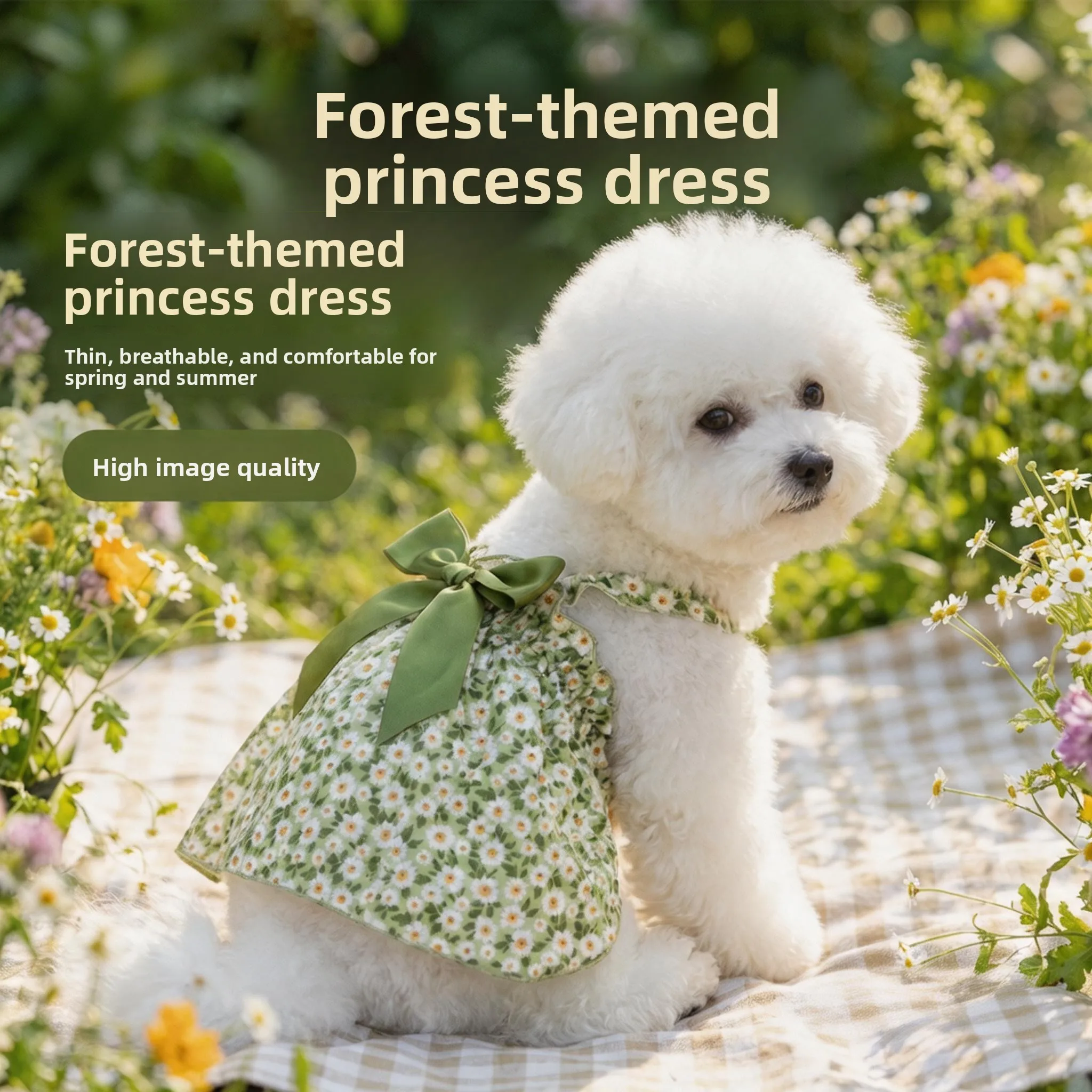 Princess Style Summer Thin Dog Dress Outdoor Dirty Proof Anti-Loss Hair Birthday Costume Small Dogs One-Piece Suit for Pets
Princess Style Summer Thin Dog Dress Outdoor Dirty Proof Anti-Loss Hair Birthday Costume Small Dogs One-Piece Suit for Pets