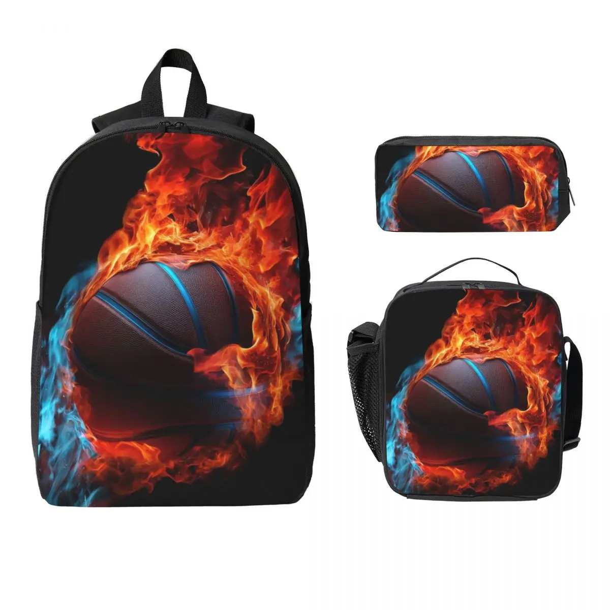 Basketball In The Bule And Red Fire Backpack Student BookBag School Bag Laptop Shoulder Bags 3ps Insulated Lunch Bag Pencil Case
Basketball In The Bule And Red Fire Backpack Student BookBag School Bag Laptop Shoulder Bags 3ps Insulated Lunch Bag Pencil Case