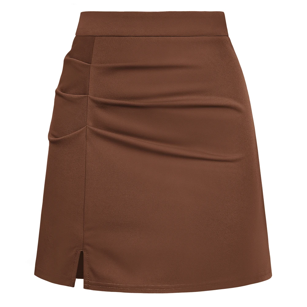 KK Women Ruched Skirt Fashion High Waist Front Slit Above Knee A-Line Skirt Temperament OL Summer Retro Bodycon Skirts
KK Women Ruched Skirt Fashion High Waist Front Slit Above Knee A-Line Skirt Temperament OL Summer Retro Bodycon Skirts