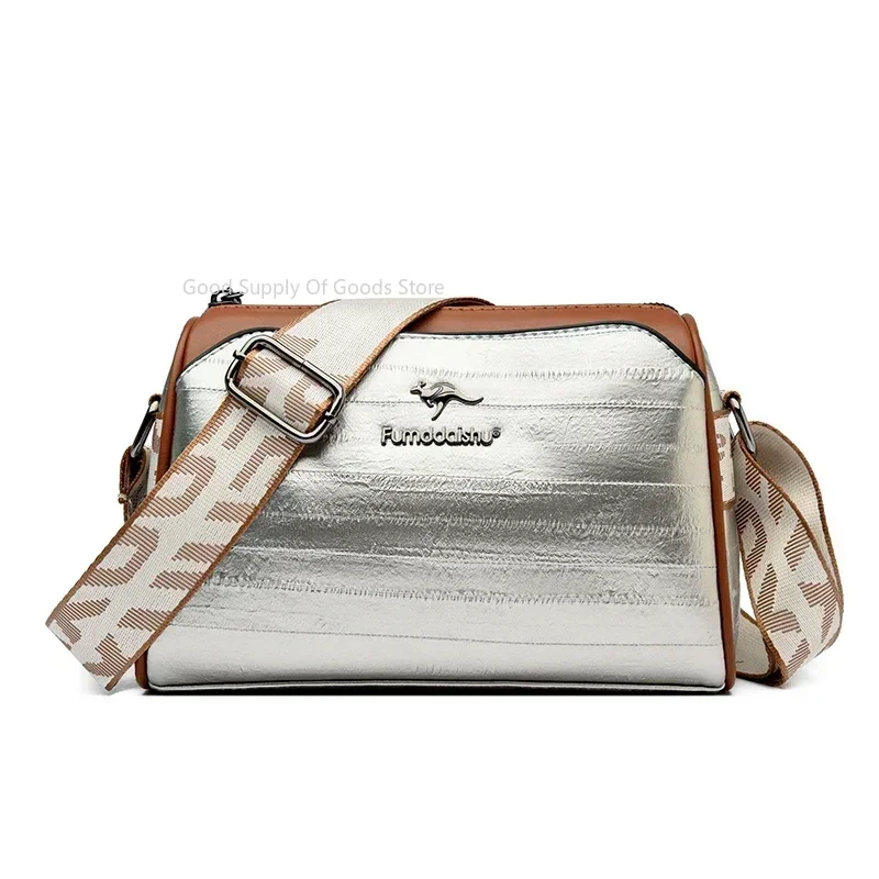 3 Layers Pocket Women's Small Handbag HIgh Quality Middle Aged Mom's Bag Soft Leather Texture Wide Strap Shoulder Crossbody Bag
3 Layers Pocket Women's Small Handbag HIgh Quality Middle Aged Mom's Bag Soft Leather Texture Wide Strap Shoulder Crossbody Bag