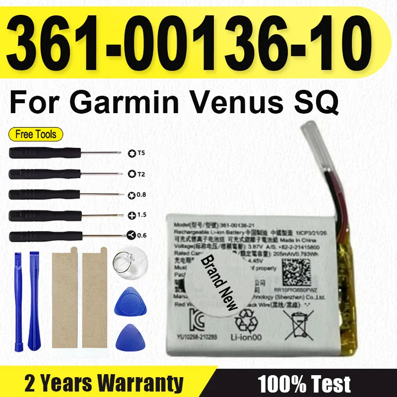 Музыкальные часы для Garmin Venus SQ Venu SQ, 205 мАч, 361-00136-10, новый высококачественный аккумулятор 361-00136-21 + бесплатные инструменты
Музыкальные часы для Garmin Venus SQ Venu SQ, 205 мАч, 361-00136-10, новый высококачественный аккумулятор 361-00136-21 + бесплатные инструменты