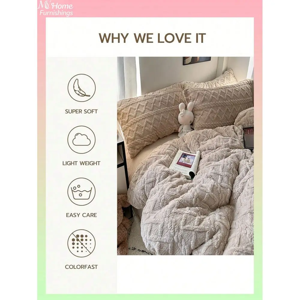 Beige Bedding Set 1 Duvet Cover 2 Pillowcases, Soft Comfortable Home Textile, Multiple Colors Available, Suitable For Dorm, Bed
Beige Bedding Set 1 Duvet Cover 2 Pillowcases, Soft Comfortable Home Textile, Multiple Colors Available, Suitable For Dorm, Bed