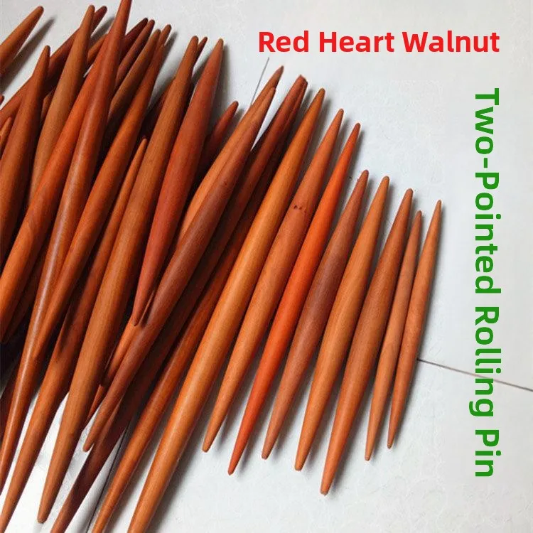 Red Heart Date Wood Double-Edged Rolling Pin Dumpling Skin Fish Belly Kitchen Baking Tools Home Use Dough Roller Light Weight
Red Heart Date Wood Double-Edged Rolling Pin Dumpling Skin Fish Belly Kitchen Baking Tools Home Use Dough Roller Light Weight