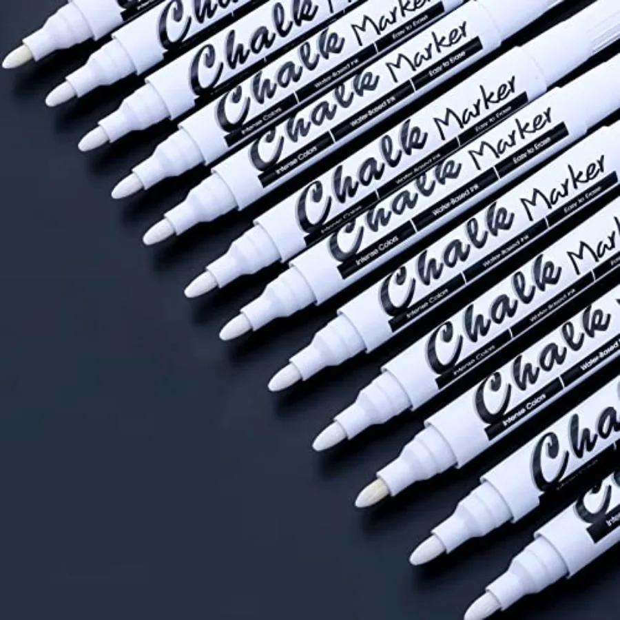 Liquid Chalk Markers for Blackboard Window Marker for Glass Washable Crayons Window Paint Pen Chalk Pens for Glass, 12 Pack
Liquid Chalk Markers for Blackboard Window Marker for Glass Washable Crayons Window Paint Pen Chalk Pens for Glass, 12 Pack