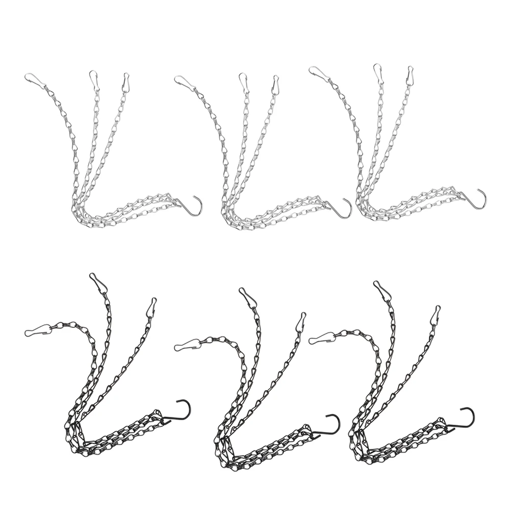 6pcs Flower Pot Hanging Chain Durable Iron Planter Hook Set Metal Basket Chains for Balcony Garden Space Saving Plant Decor
6pcs Flower Pot Hanging Chain Durable Iron Planter Hook Set Metal Basket Chains for Balcony Garden Space Saving Plant Decor
