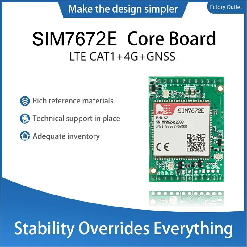 SIMcom SIM7672E SIM7672E-LNGV SIM7672E-MNGV Чип Qualcomm, поддержка данных + GNSS (опция) без голоса
SIMcom SIM7672E SIM7672E-LNGV SIM7672E-MNGV Чип Qualcomm, поддержка данных + GNSS (опция) без голоса