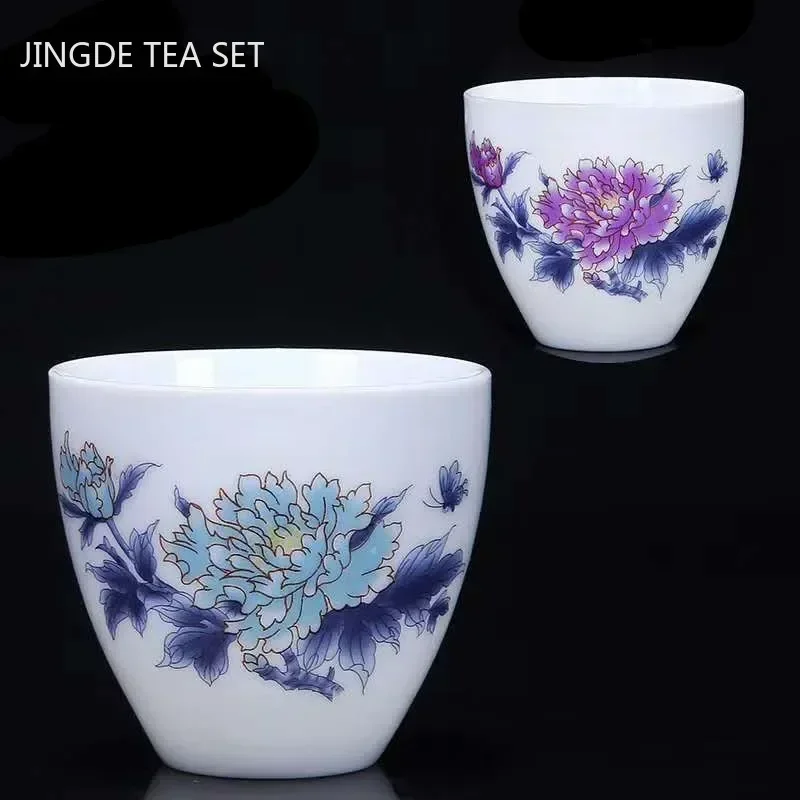 4pcs Color Changing Ceramic Teacup Handmade White Porcelain Master Cup Portable Personal Single Cup Tea Set Accessories
4pcs Color Changing Ceramic Teacup Handmade White Porcelain Master Cup Portable Personal Single Cup Tea Set Accessories