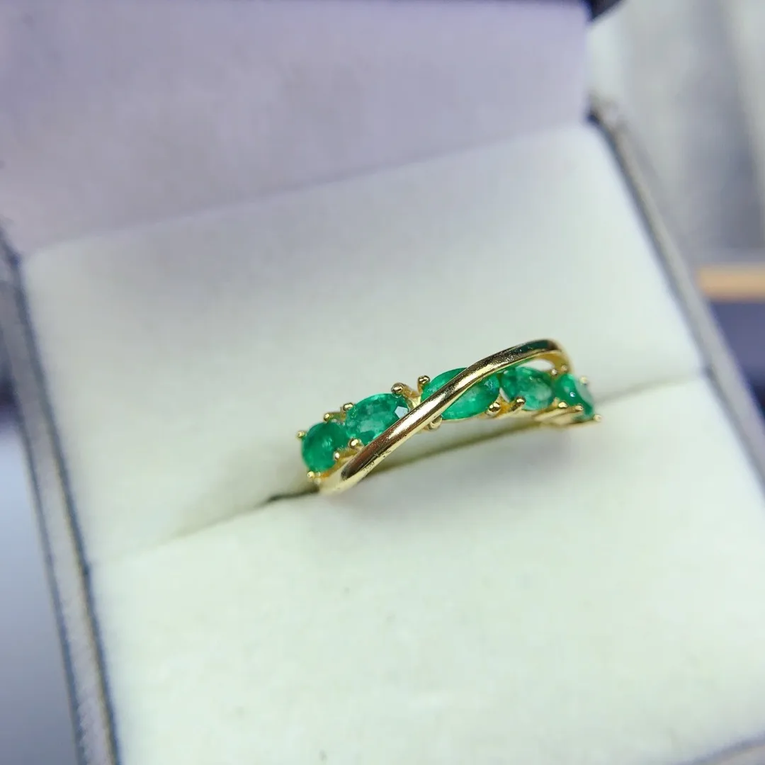Minimalist Natural Emerald Ring S925 Pure Silver Fashion Jewelry Refined Green Stone Modern Ladies Jewelry
Minimalist Natural Emerald Ring S925 Pure Silver Fashion Jewelry Refined Green Stone Modern Ladies Jewelry