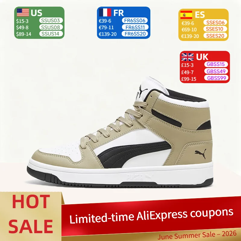 Puma Rebound LayUp Retro Round-Toe Lace-Up Fashionable, Versatile, Breathable Mid-Top Sneakers (Unisex) - Brown 369573-50
Puma Rebound LayUp Retro Round-Toe Lace-Up Fashionable, Versatile, Breathable Mid-Top Sneakers (Unisex) - Brown 369573-50