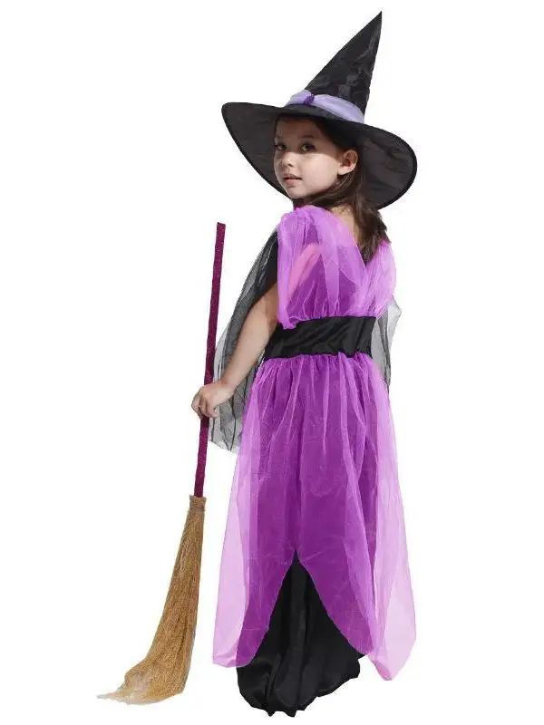 Halloween Children's Witch Set Skirt Witch Costumes Girls'Cloak for Party Performance Stage Show Festive Ethnic Wear
Halloween Children's Witch Set Skirt Witch Costumes Girls'Cloak for Party Performance Stage Show Festive Ethnic Wear