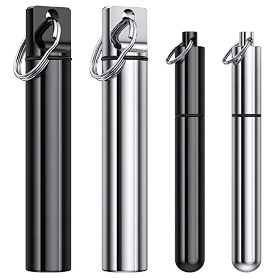 4 Pieces Metal Portable Toothpick Holder, aluminum alloy Pocket Toothpick Holder Aluminum Waterproof Case Toothpick Container w
4 Pieces Metal Portable Toothpick Holder, aluminum alloy Pocket Toothpick Holder Aluminum Waterproof Case Toothpick Container w