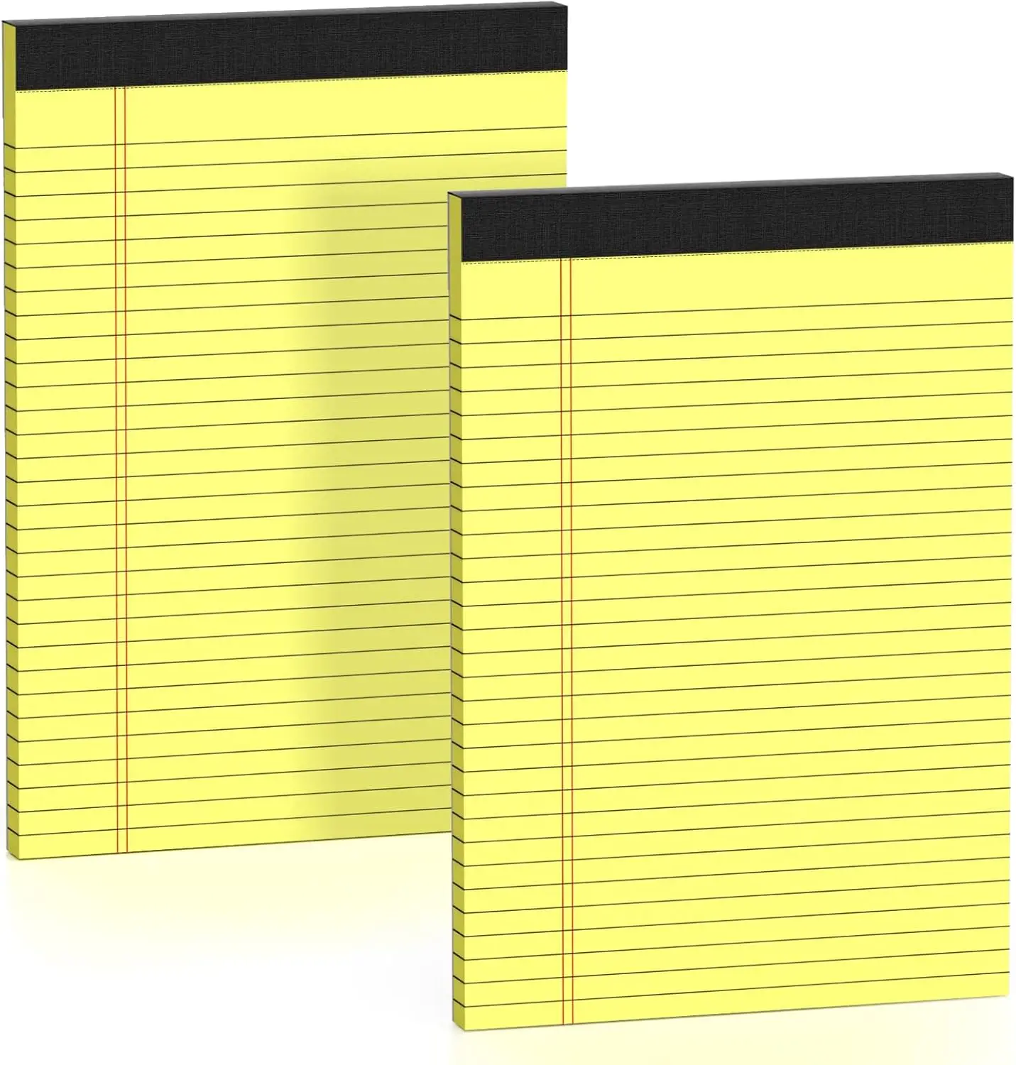 2-Pack Legal Pads 8.5x11, Wide Ruled, 30 Sheets Each, Canary Yellow, 21lb Paper, Micro Perforated
2-Pack Legal Pads 8.5x11, Wide Ruled, 30 Sheets Each, Canary Yellow, 21lb Paper, Micro Perforated