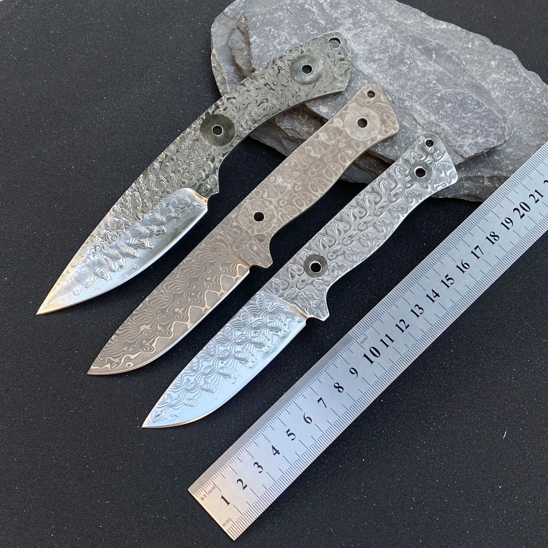 RHON 3.54inch Full Tang Fixed Blade Knife Without Handle Damascus Steel DIY Outdoor Hunting Survial Straight Knives Blank Blade
RHON 3.54inch Full Tang Fixed Blade Knife Without Handle Damascus Steel DIY Outdoor Hunting Survial Straight Knives Blank Blade
