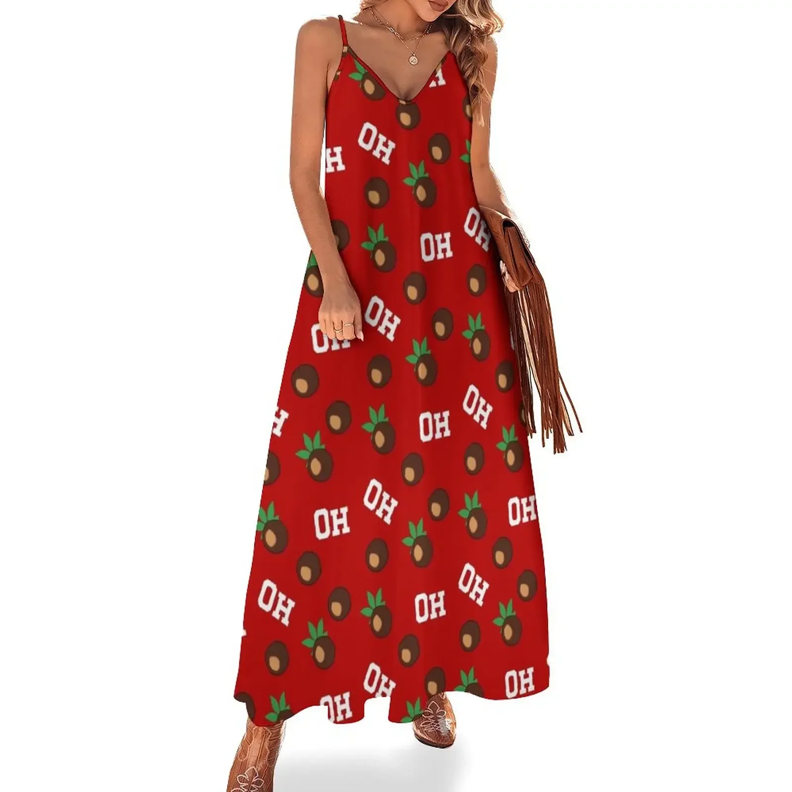 Buckeye Pattern Red Background Sleeveless Dress women's elegant loose dresses Dress for pregnant women Dress
Buckeye Pattern Red Background Sleeveless Dress women's elegant loose dresses Dress for pregnant women Dress
