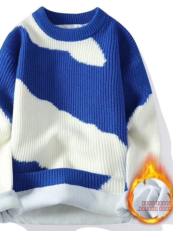 Thiened Fce Casual Knitted round Ne Sweater for Men Warm Base Layer irt for Autumn And Winter Teenagers And Middle S...
Thiened Fce Casual Knitted round Ne Sweater for Men Warm Base Layer irt for Autumn And Winter Teenagers And Middle S...