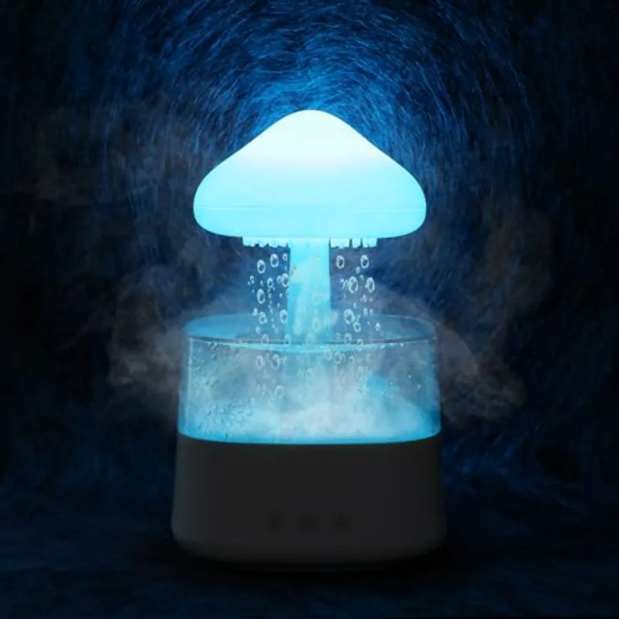 Rain Cloud Humidifier Water Drip with Adjustable LED Lights White Noise Humidification Desk Fountain Bedside Sleeping Relaxing
Rain Cloud Humidifier Water Drip with Adjustable LED Lights White Noise Humidification Desk Fountain Bedside Sleeping Relaxing