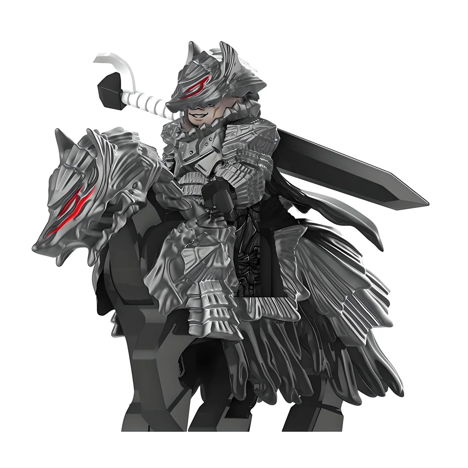 Строительные блоки Берсерка Гауса третьей вечеринки с бронированным воином, боевой лошадью и большим мечом, идеально подходящие для коллекции и игр
Строительные блоки Берсерка Гауса третьей вечеринки с бронированным воином, боевой лошадью и большим мечом, идеально подходящие для коллекции и игр