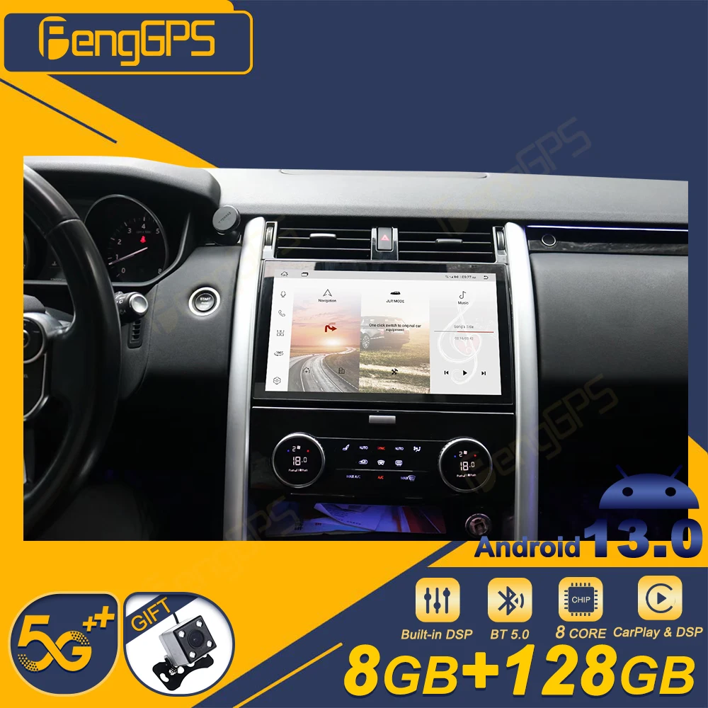 Автомагнитола на Android 13 для Land Rover Discovery 5 LR5 2017-2020, Автомобильная Мультимедийная система CarPlay, автомобильная стереосистема в стиле Tesla с Bluetooth
Автомагнитола на Android 13 для Land Rover Discovery 5 LR5 2017-2020, Автомобильная Мультимедийная система CarPlay, автомобильная стереосистема в стиле Tesla с Bluetooth
