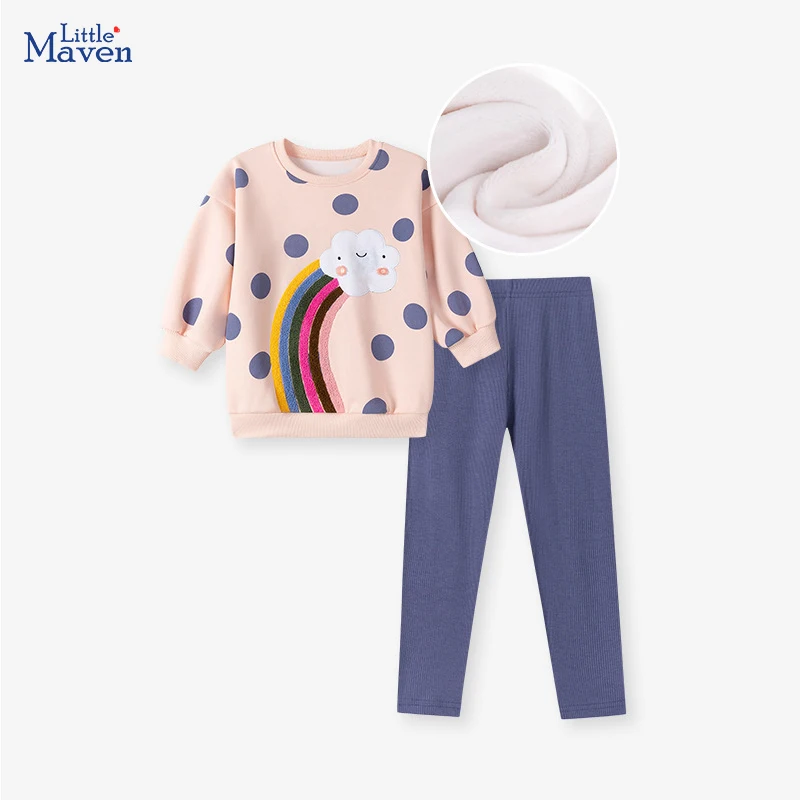 Little maven 2025 Winter Spring Children's Clothing Set Kids Clothes Toddler Girls Cartoon Rainbow Clouds Fleece Top+Pant Sets
Little maven 2025 Winter Spring Children's Clothing Set Kids Clothes Toddler Girls Cartoon Rainbow Clouds Fleece Top+Pant Sets