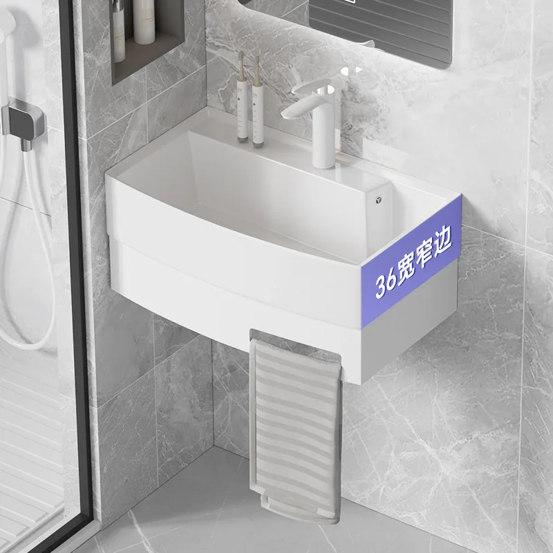 Wall-mounted stainless steel bracket basin Small apartment ceramic integrated basin Bathroom sink Washing bracket Washbasin
Wall-mounted stainless steel bracket basin Small apartment ceramic integrated basin Bathroom sink Washing bracket Washbasin