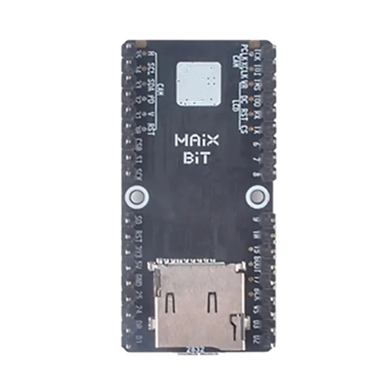 Maix Bit Development Board RISC-V AI+LOT K210 In-Line Breadboard With Camera And LCD Screen
Maix Bit Development Board RISC-V AI+LOT K210 In-Line Breadboard With Camera And LCD Screen