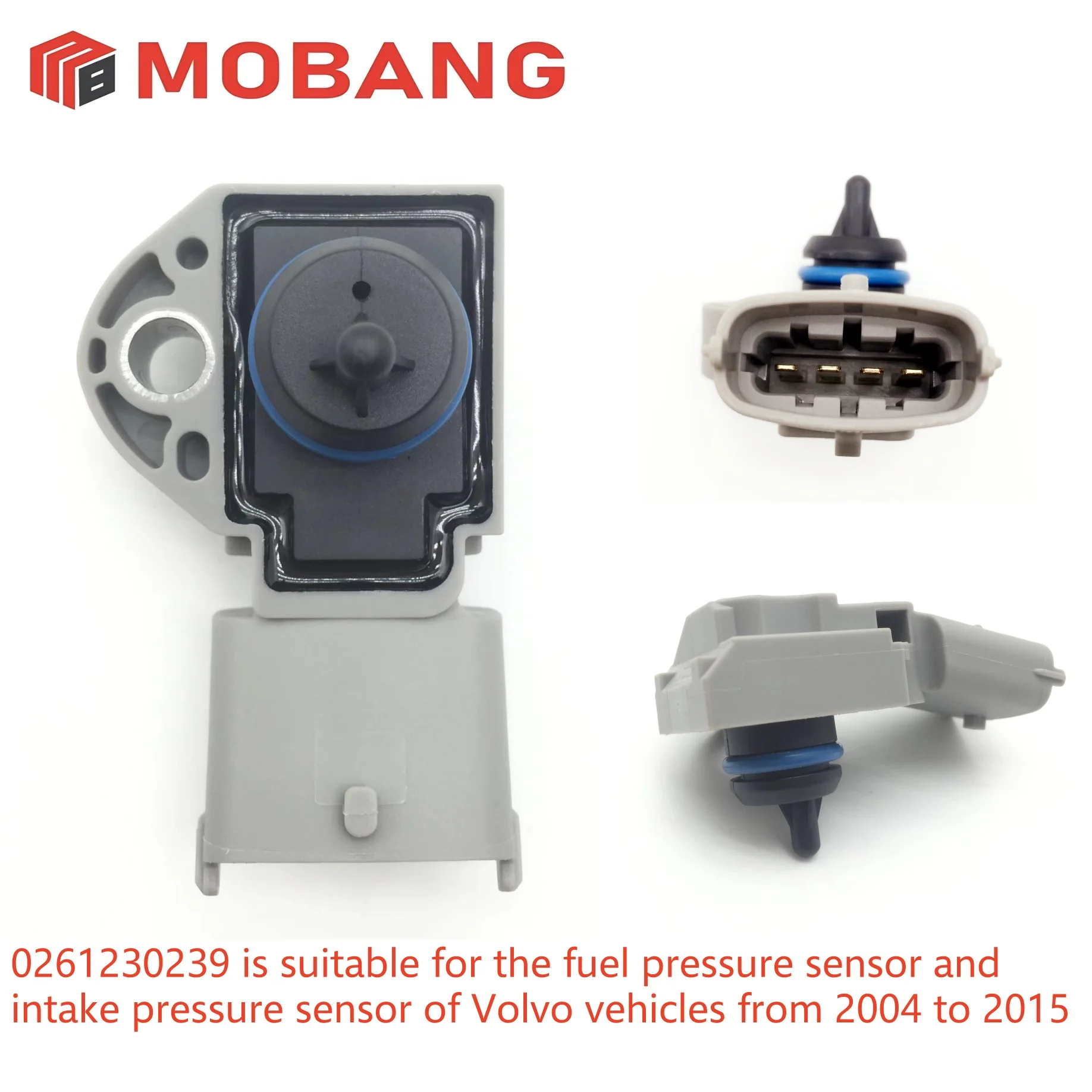 0261230239 is suitable for the fuel pressure sensor and intake pressure sensor of Volvo vehicles from 2004 to 2015
0261230239 is suitable for the fuel pressure sensor and intake pressure sensor of Volvo vehicles from 2004 to 2015