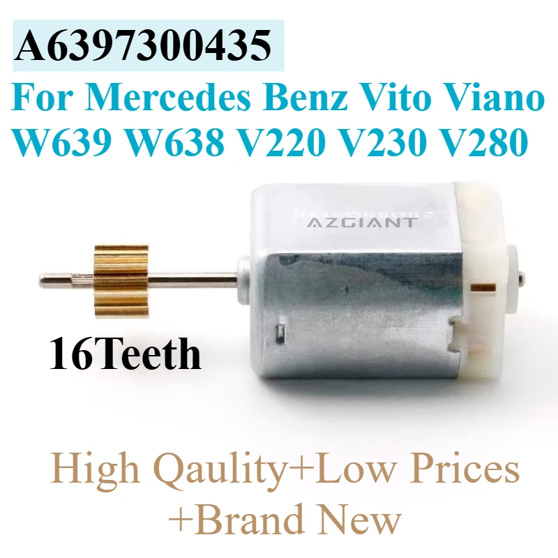 12V DC Motor Door Lock for Mercedes Benz Vito Viano W639 W638 V220 V230 V280 Locking Carbon Brush Actuator 16 Teeth A6397300435
12V DC Motor Door Lock for Mercedes Benz Vito Viano W639 W638 V220 V230 V280 Locking Carbon Brush Actuator 16 Teeth A6397300435