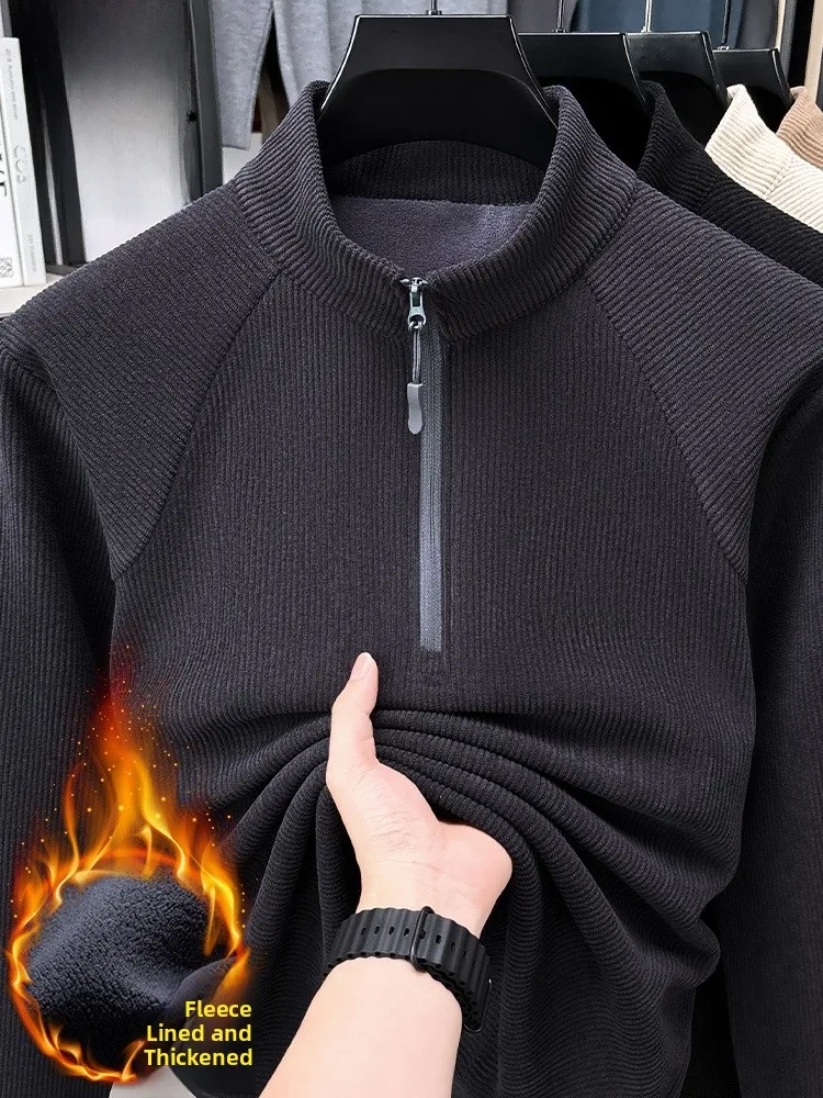 Rn Men's Thiened Fce Lined Loose Long Sve Hoodie Stand Collar Casual Outerwear Faionable Urban Sle Winter Wear
Rn Men's Thiened Fce Lined Loose Long Sve Hoodie Stand Collar Casual Outerwear Faionable Urban Sle Winter Wear