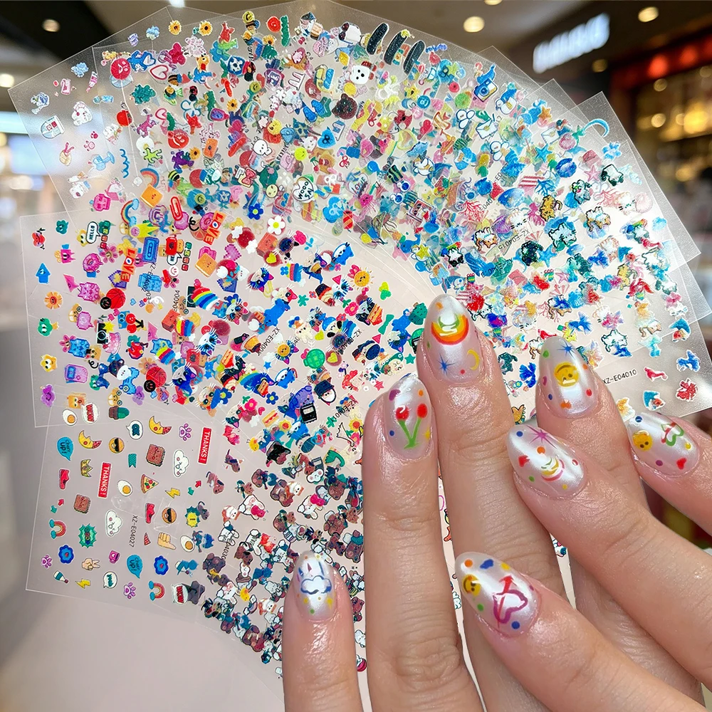 30Pcs Mixed Glitter Cartoon Nail Sticker 3D Summer Ocean Starfish Shell Flower Cute Rabbit Cat Nail Decal Self-adhesive Nail Dec
30Pcs Mixed Glitter Cartoon Nail Sticker 3D Summer Ocean Starfish Shell Flower Cute Rabbit Cat Nail Decal Self-adhesive Nail Dec