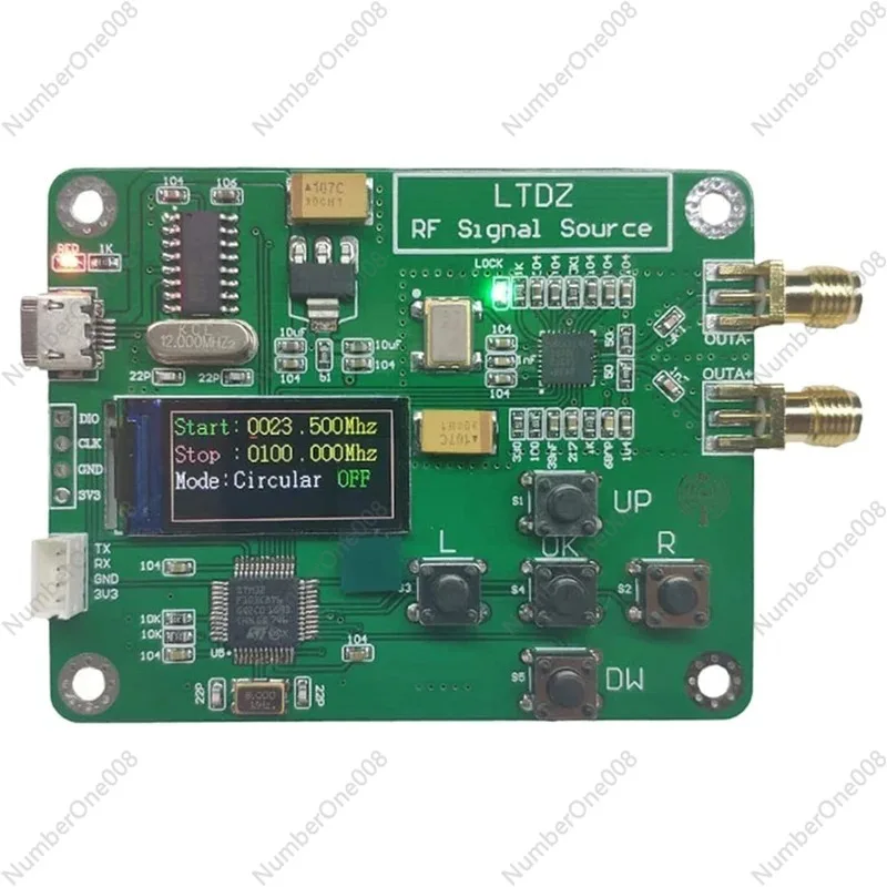 Модуль источника сигнала STM32 23,5-6000 МГц USB 5 В с питанием от частоты и режимов, аксессуар
Модуль источника сигнала STM32 23,5-6000 МГц USB 5 В с питанием от частоты и режимов, аксессуар