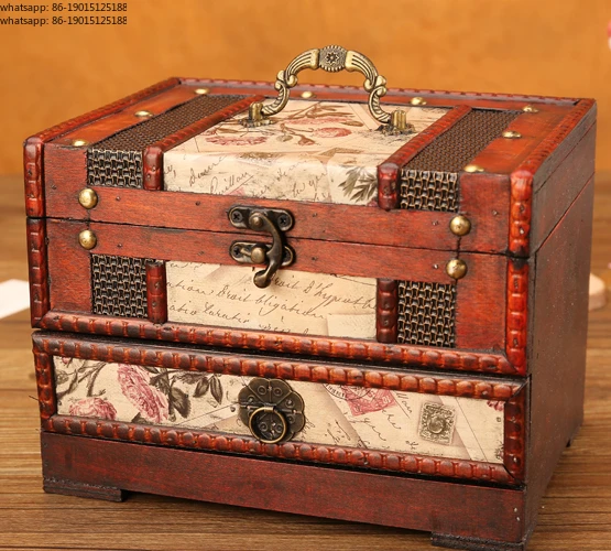 2026 Factory Direct Sales Antique jewelry box with mirror multi-layer drawer type wooden storage
2026 Factory Direct Sales Antique jewelry box with mirror multi-layer drawer type wooden storage