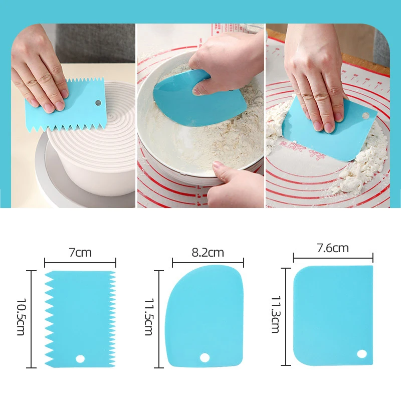 3PCS/Lot Cream Scraper Smoother DIY Cake Decorating Fondant Pastry Cutters Molds Kitchen Scrapers Baking Spatulas Tools
3PCS/Lot Cream Scraper Smoother DIY Cake Decorating Fondant Pastry Cutters Molds Kitchen Scrapers Baking Spatulas Tools