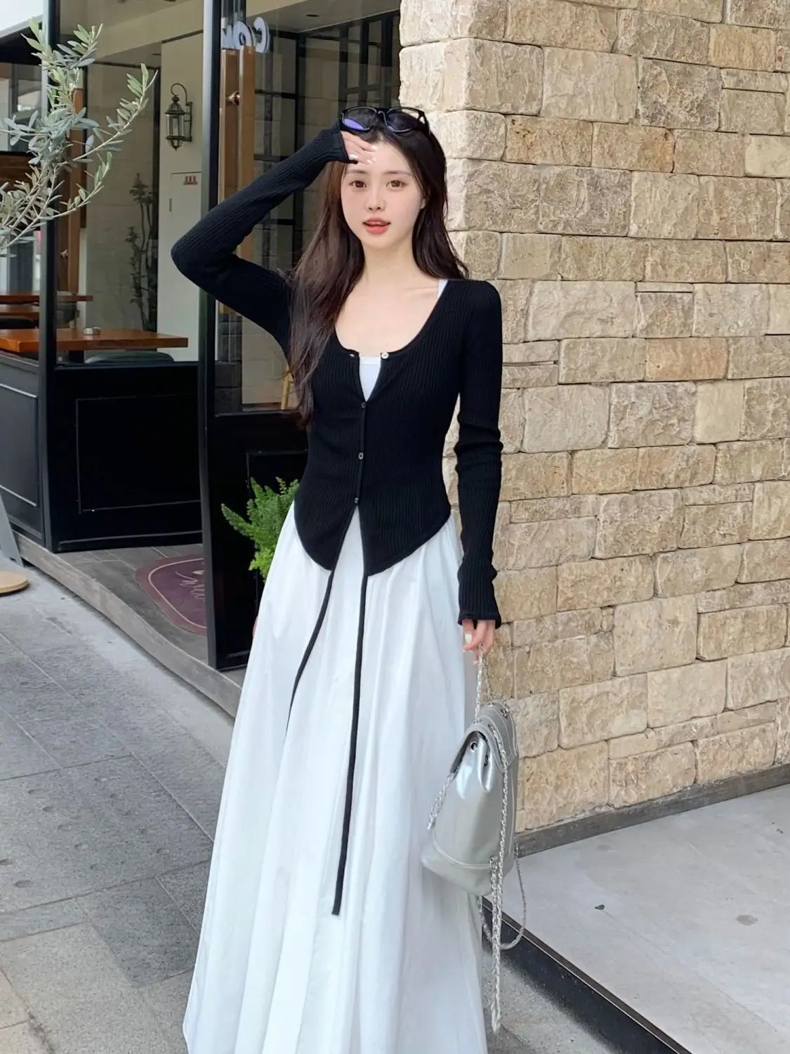 plus Size Korean Style Sweet White Strap Dress Set Women's Loose Fit Long Skirt Combo Polyester Fabric Non-Stretchy Spring Au...
plus Size Korean Style Sweet White Strap Dress Set Women's Loose Fit Long Skirt Combo Polyester Fabric Non-Stretchy Spring Au...