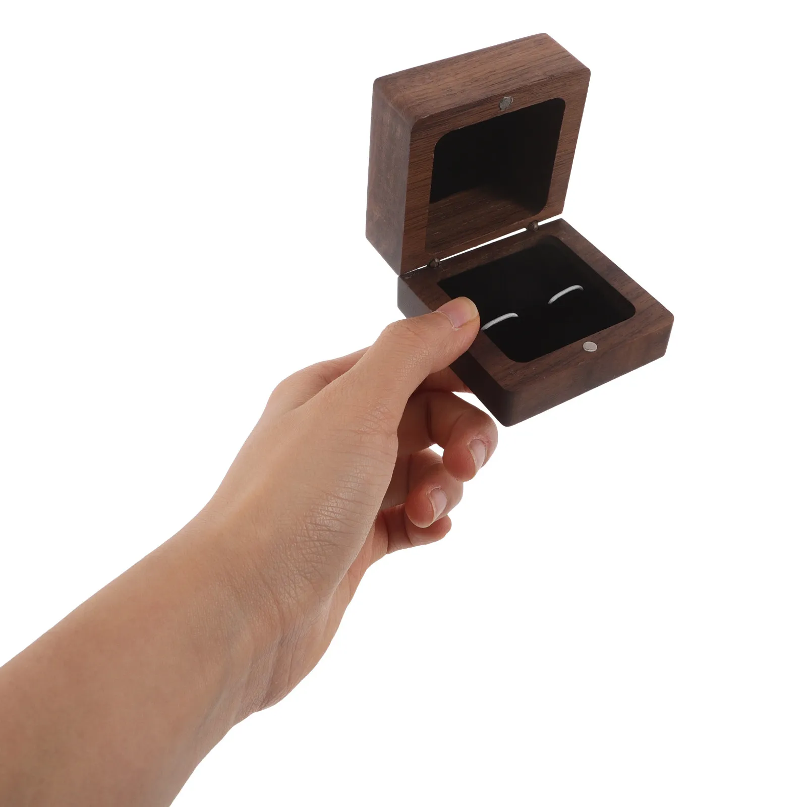 Black Walnut Wooden Square Cufflink Box Jewelry Display Case Tie Clip Holder Ring Organizer Men Accessories Case Travel Portable
Black Walnut Wooden Square Cufflink Box Jewelry Display Case Tie Clip Holder Ring Organizer Men Accessories Case Travel Portable