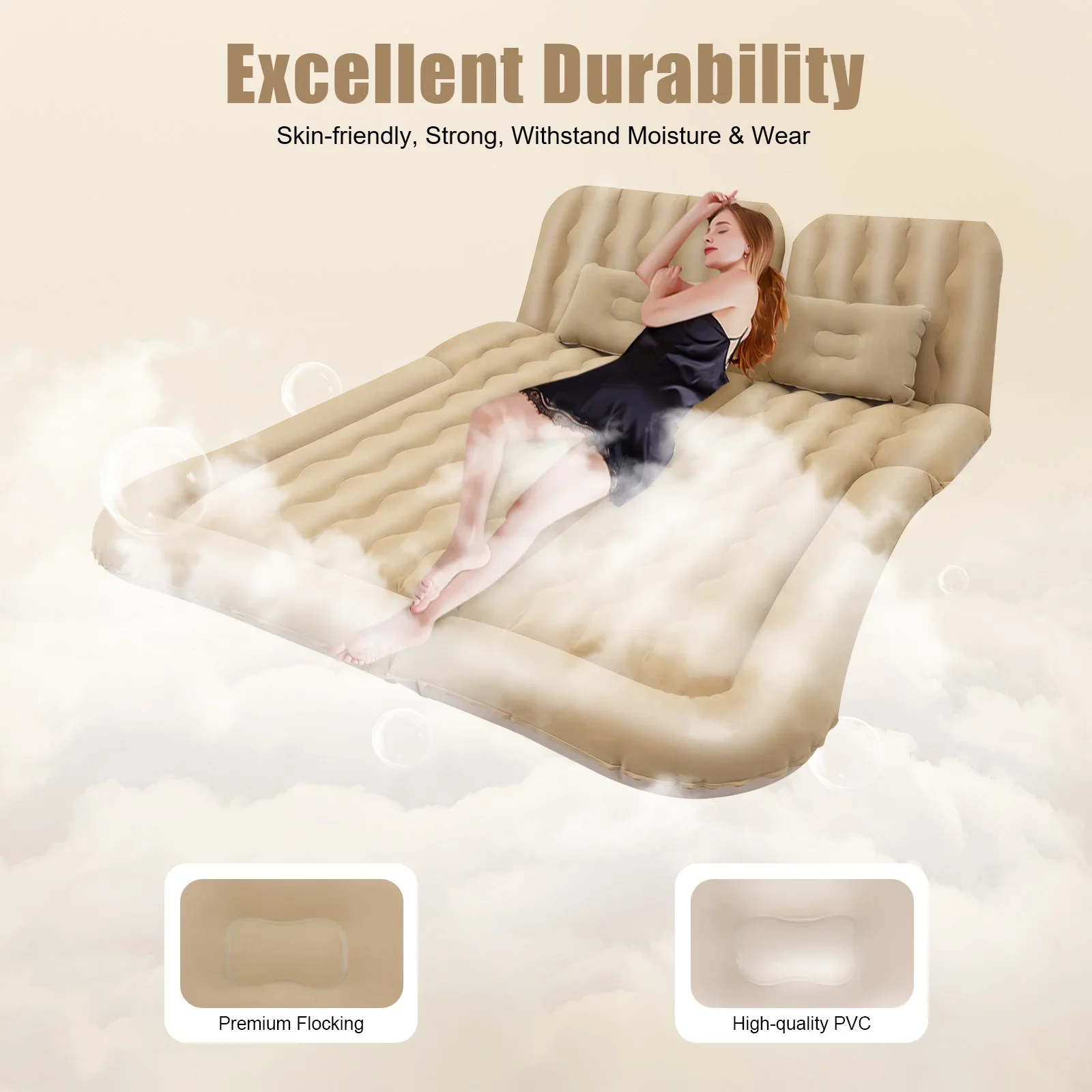 Car Mattress Sleeping Air Bed Cushion w/Pump+Pillow Thicker Air Bed for Travel Camping Removable Home Furniture
Car Mattress Sleeping Air Bed Cushion w/Pump+Pillow Thicker Air Bed for Travel Camping Removable Home Furniture