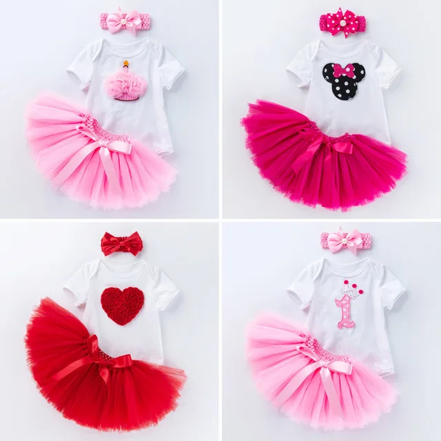 Newborn Baby Girl 1st Birthday Cartoon print top Toddler Infant Princess tutu skirt Girls Clothes summer Party Outfits
Newborn Baby Girl 1st Birthday Cartoon print top Toddler Infant Princess tutu skirt Girls Clothes summer Party Outfits