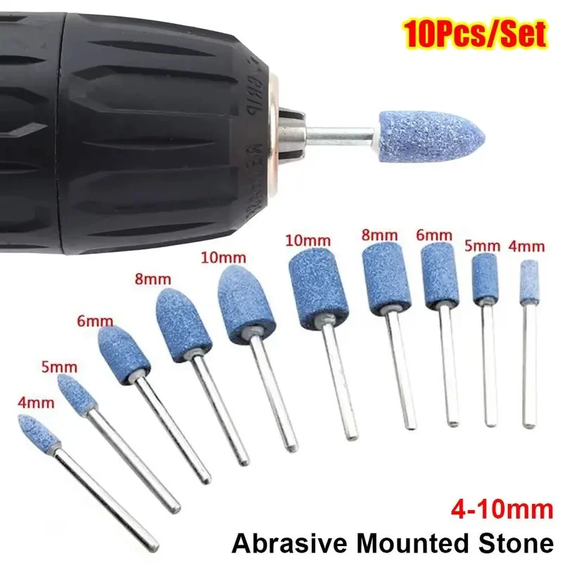 10Pcs 4-10mm Polishing Head 3mm Shank Blue Grinding Stone Wheel Abrasive Mounted Stone Electric Drill Power Tools Accessories
10Pcs 4-10mm Polishing Head 3mm Shank Blue Grinding Stone Wheel Abrasive Mounted Stone Electric Drill Power Tools Accessories